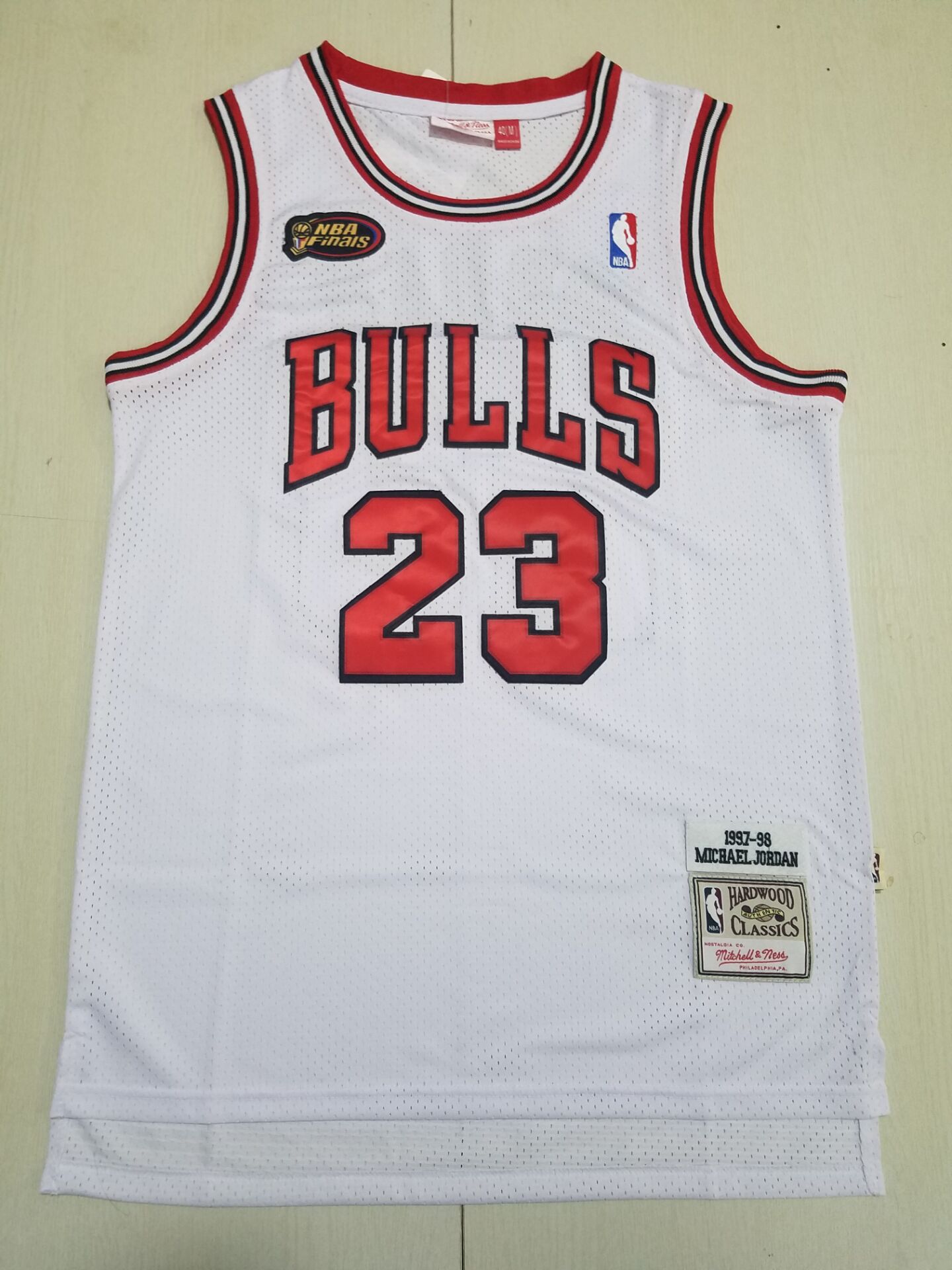 Men Chicago Bulls 23 Jordan White Finais 2022 NBA Jersey
